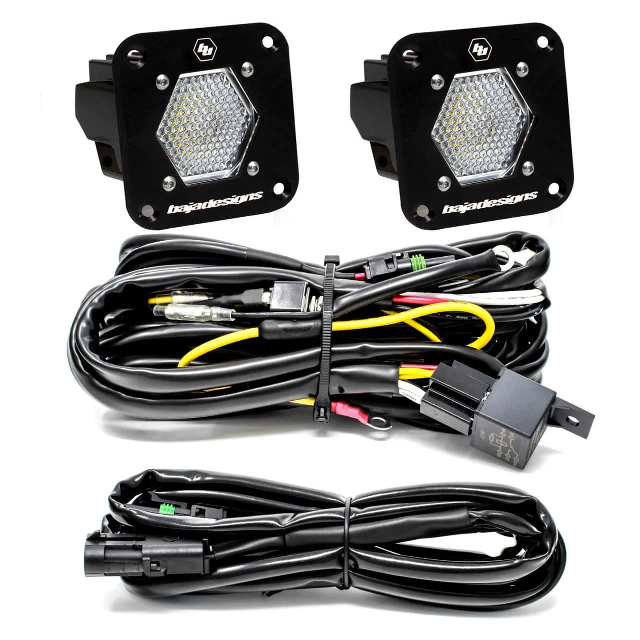 Baja Designs S1 Black Flush Mount LED Light Pod Reverse Kit - Image 2