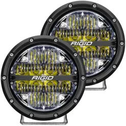 Rigid Industries Rigid 360-Series 6" LED OE Off-Road Fog Light Drive Beam White Backlight | Pair