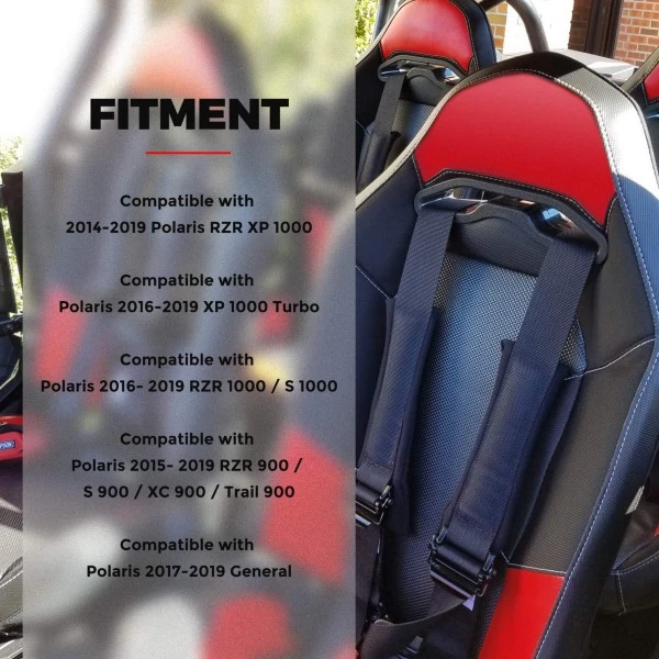 Kemimoto Polaris RZR/ General 4 Pack UTV Pass Through Bezel - Image 5