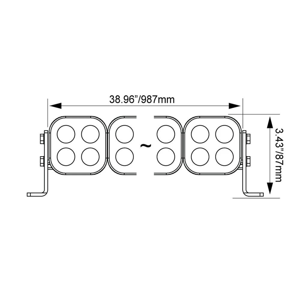 Vision X Unite Modular 40" Preconfigured LED Light Bar - Image 7