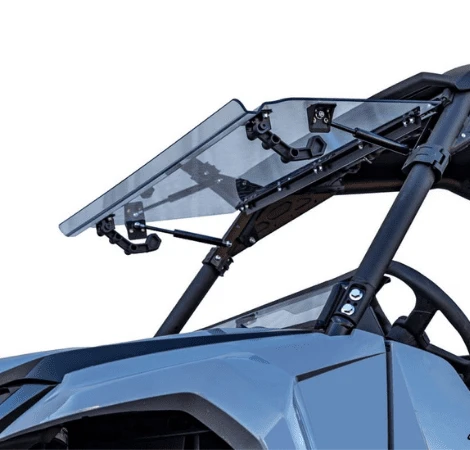 SuperATV Yamaha Wolverine Rmax Scratch Resistant Flip Windshield 1 SuperATV Yamaha Wolverine Rmax Scratch Resistant Flip Windshield