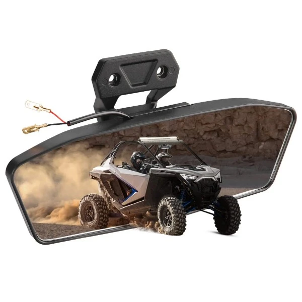 Kemimoto Polaris RZR Pro XP/ Pro R/ Turbo R 2020-2023 Aluminum Rear View Mirror With Light