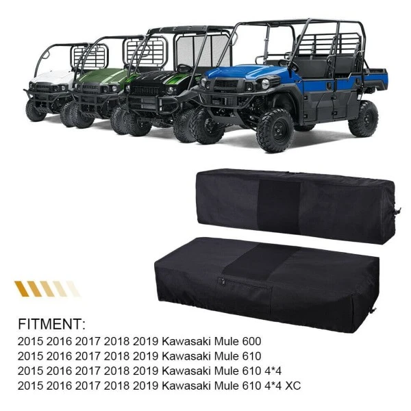 Kemimoto Kawasaki Mule 610 600 600D Bench Seat Cover Fit - Image 9