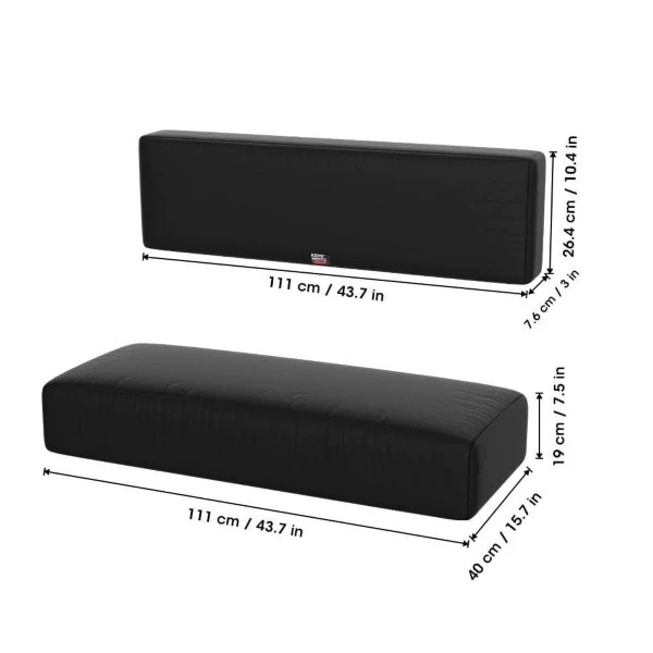 Kemimoto KAWASAKI MULE 4010 3010 4000 Black Seat Cover Fit - Image 9