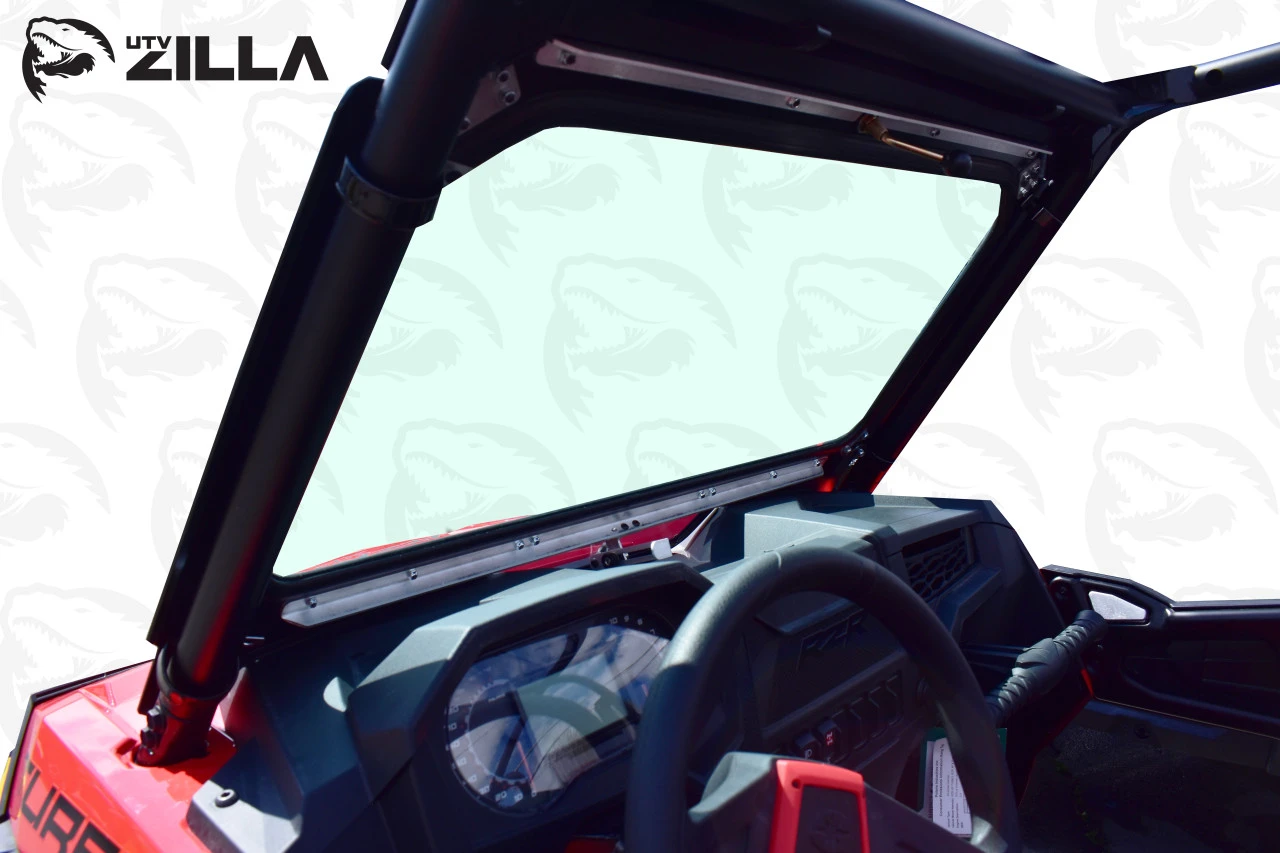 UTVZilla Full Glass Windshield With Vented Frame For 2019+ RZR With Wiper - Image 6