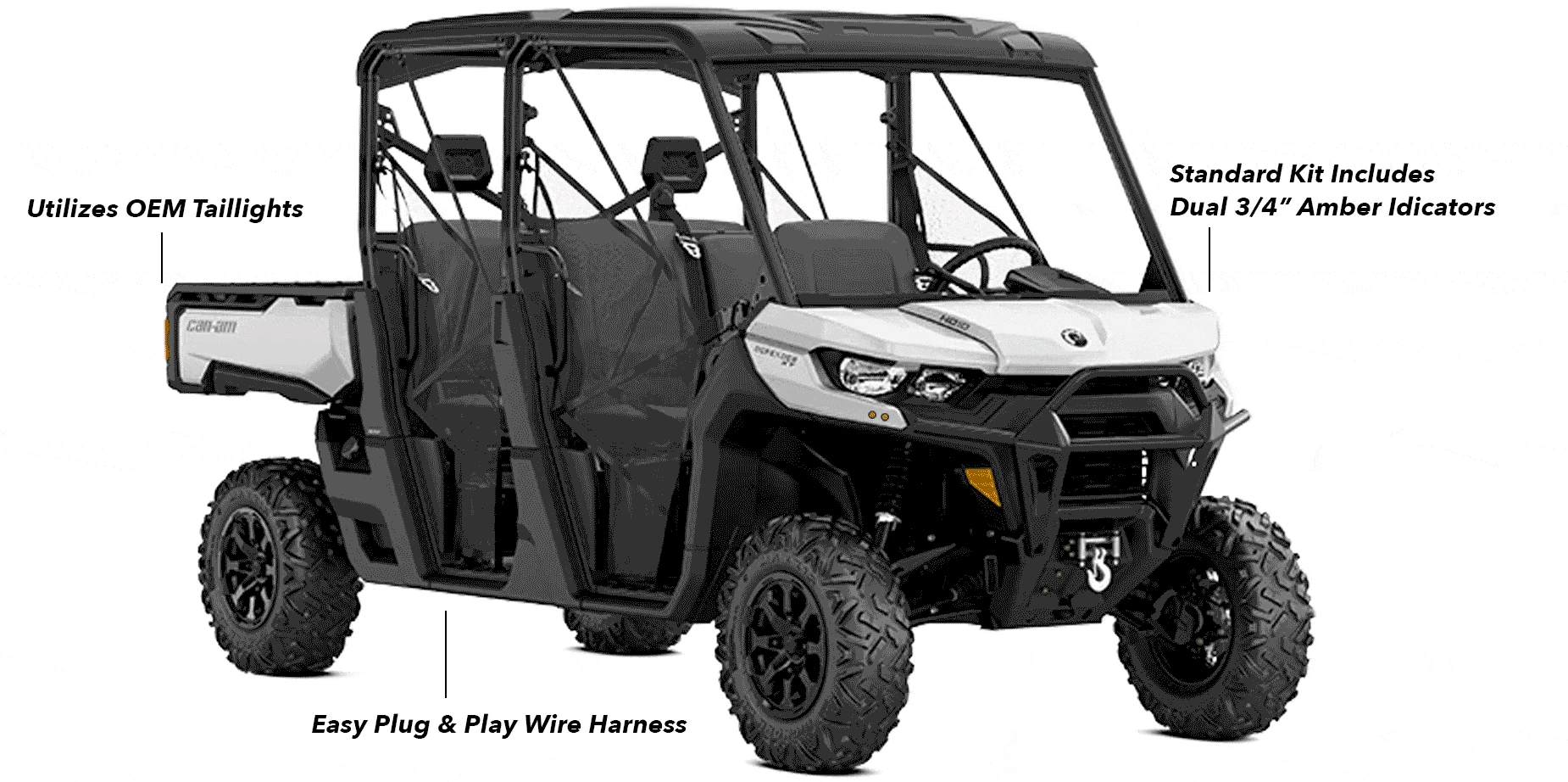 Corbin Custom Works Corbin Can-Am Defender Turn Signal Kit - Image 5