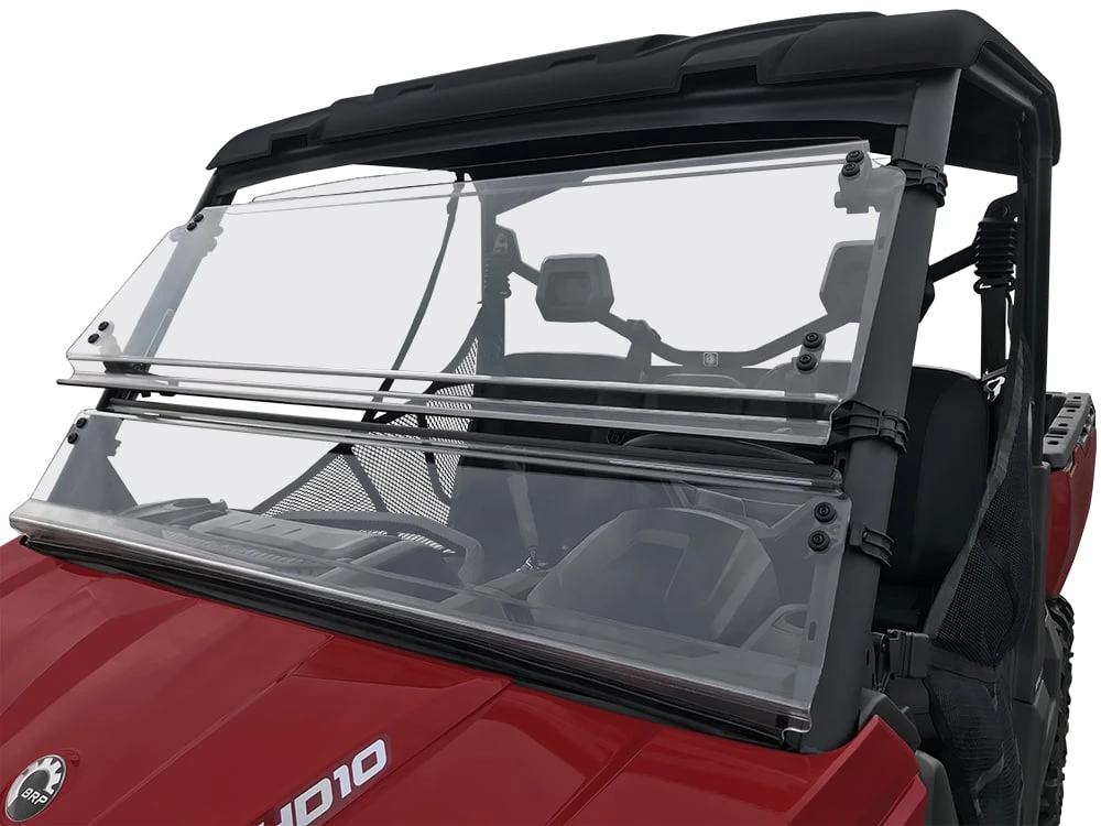 Spike Power Sports Spike Can-Am Defender Full Tilting Scratch Resistant Windshield - Image 6