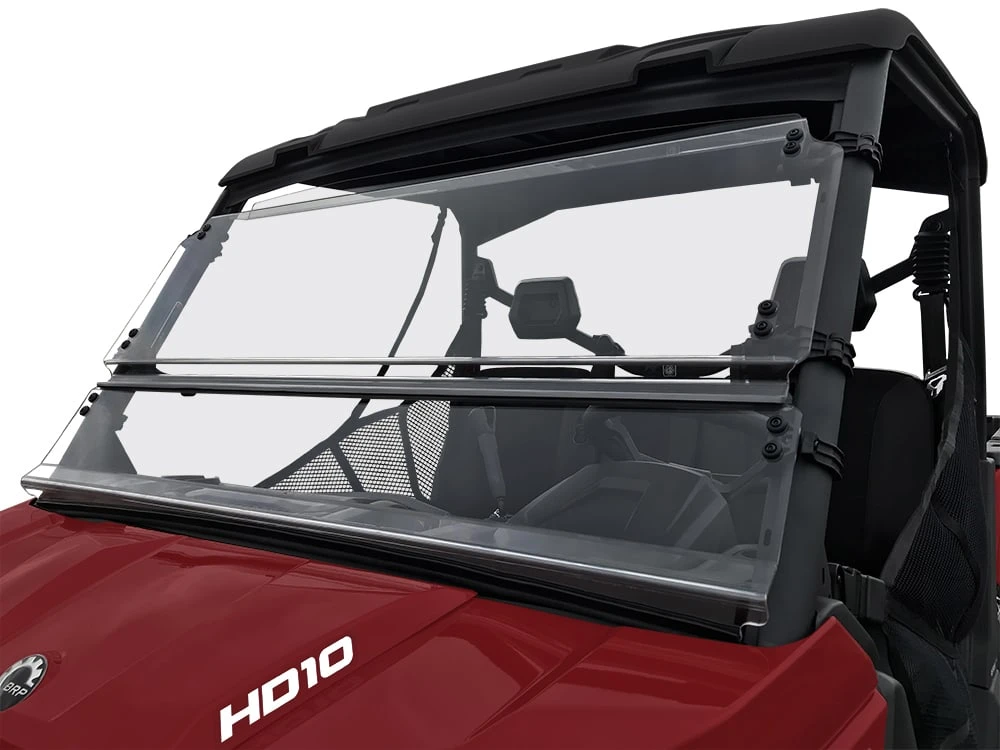 Spike Power Sports Spike Can-Am Defender Full Tilting Scratch Resistant Windshield - Image 5