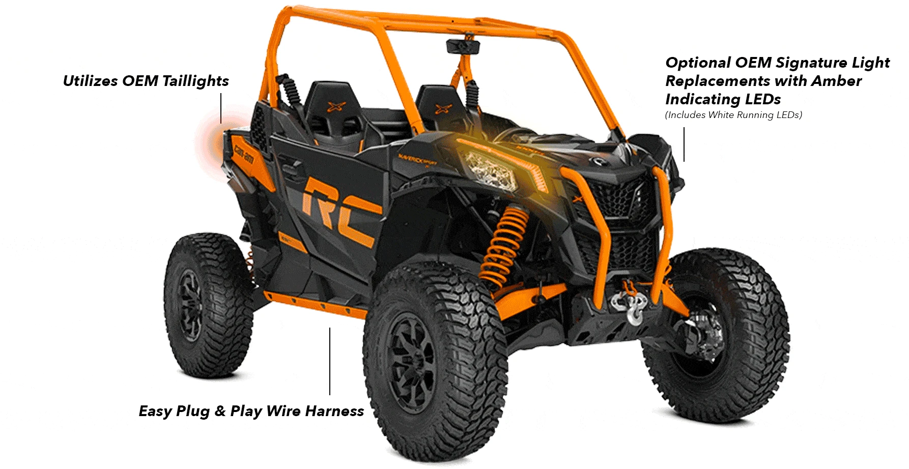 Corbin Custom Works Corbin Can-Am Maverick Trail/Sport Turn Signal Kit - Image 11