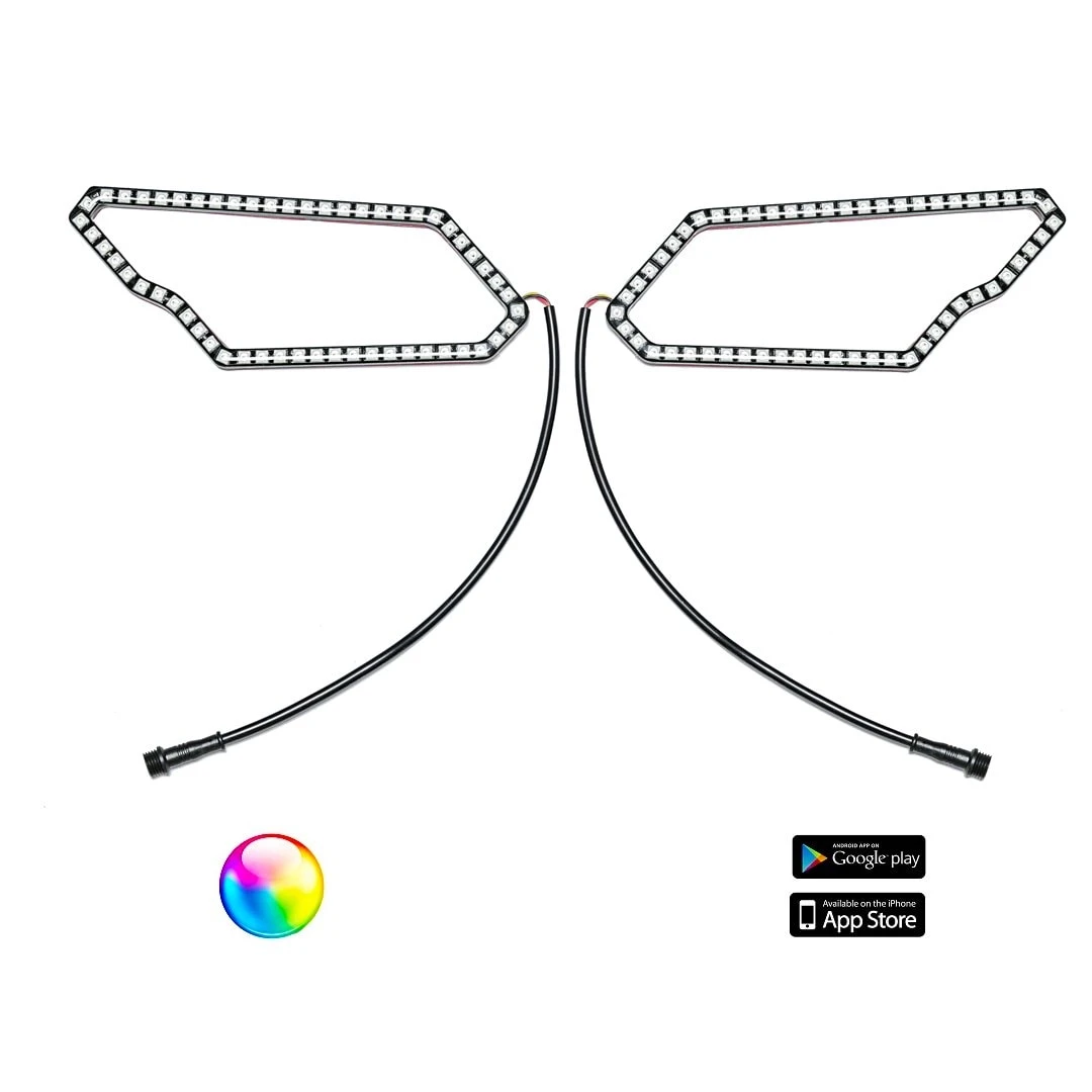 5150 Whips 187 Style Can-Am Halos W/ Control Harness