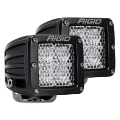 Rigid Industries Rigid D-Series PRO Flood Diffused Surface Mount Black Light Pair