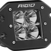 Rigid Industries Rigid D-Series PRO Flood Flush Mount Black Light