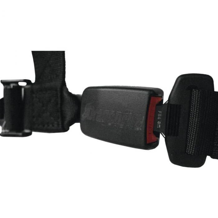 Dragonfire Black H-Style 4-Point EZ-Adjust, 2" Buckle Harness Restraints - Image 3