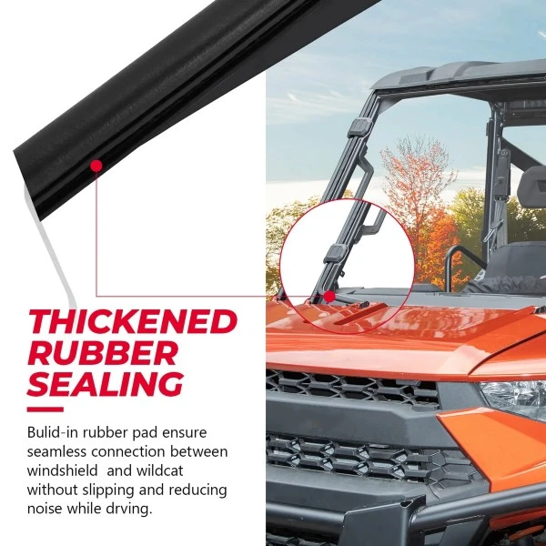 Kemimoto Ranger 570/ XP 900/1000/ Crew XP 1000/ Diesel 2014-2023 Front Windshield - Image 6