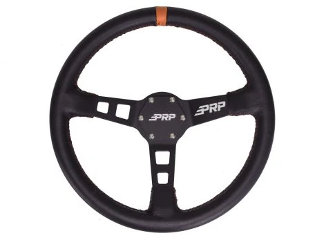 PRP Seats PRP Deep Dish Steering Wheel - Leather - Image 4