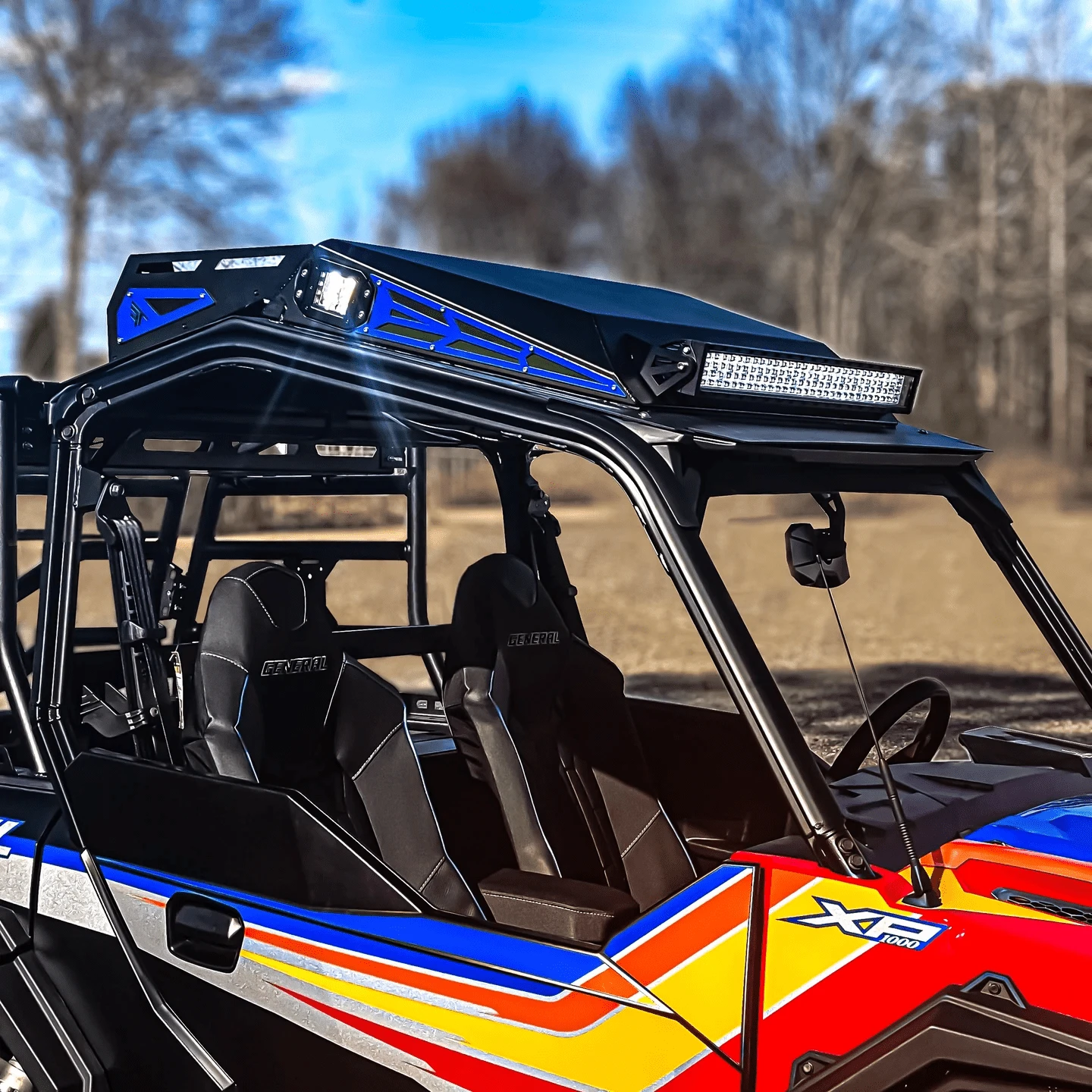 Thumper Fab Polaris General (2 Seat) Level 4 Audio Roof - Image 6