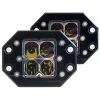 Heretic Studio Black Quattro Flush Mount (Pair)