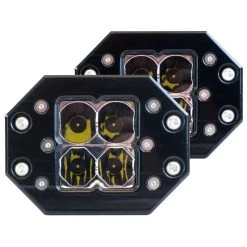 Heretic Studio Black Quattro Flush Mount (Pair)