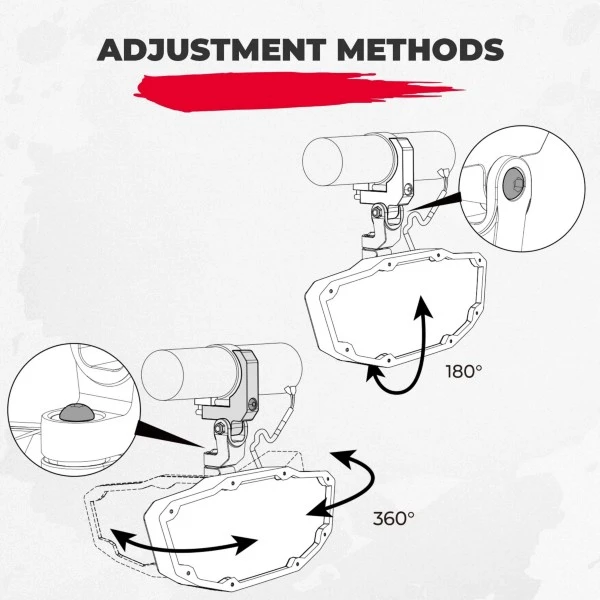 Kemimoto Universal Rearview Mirror W/ Interior Lights - Image 6