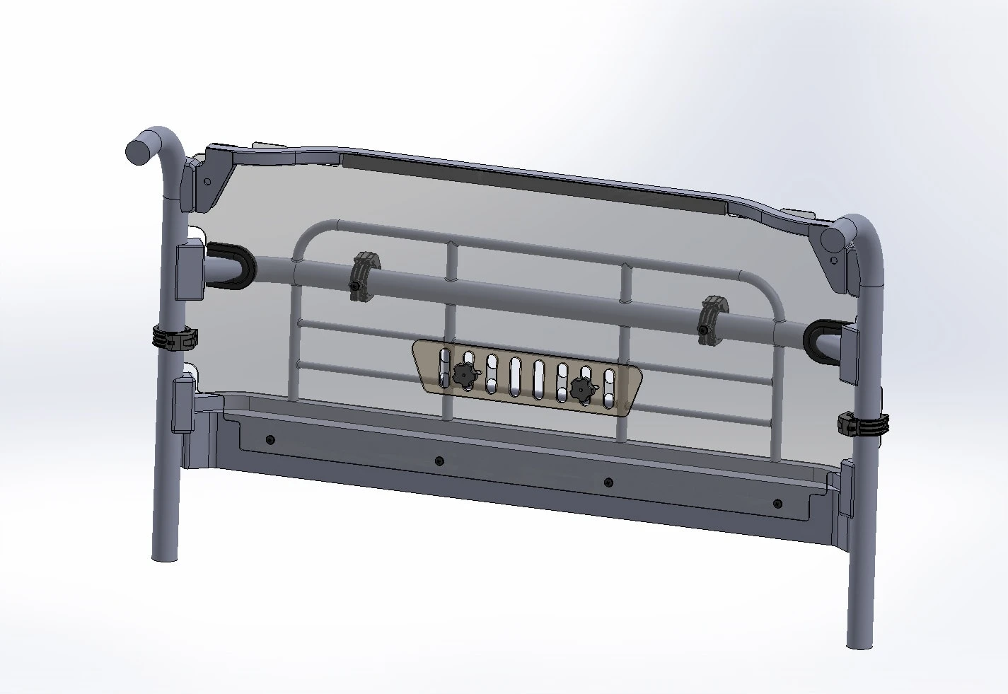 Spike Power Sports Spike Kawasaki Mule Pro MX Tinted/Vented Rear Windshield-GP - Image 2