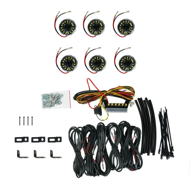 KC HiLiTES Cyclone V2 LED Rock Lights - 6 Light System
