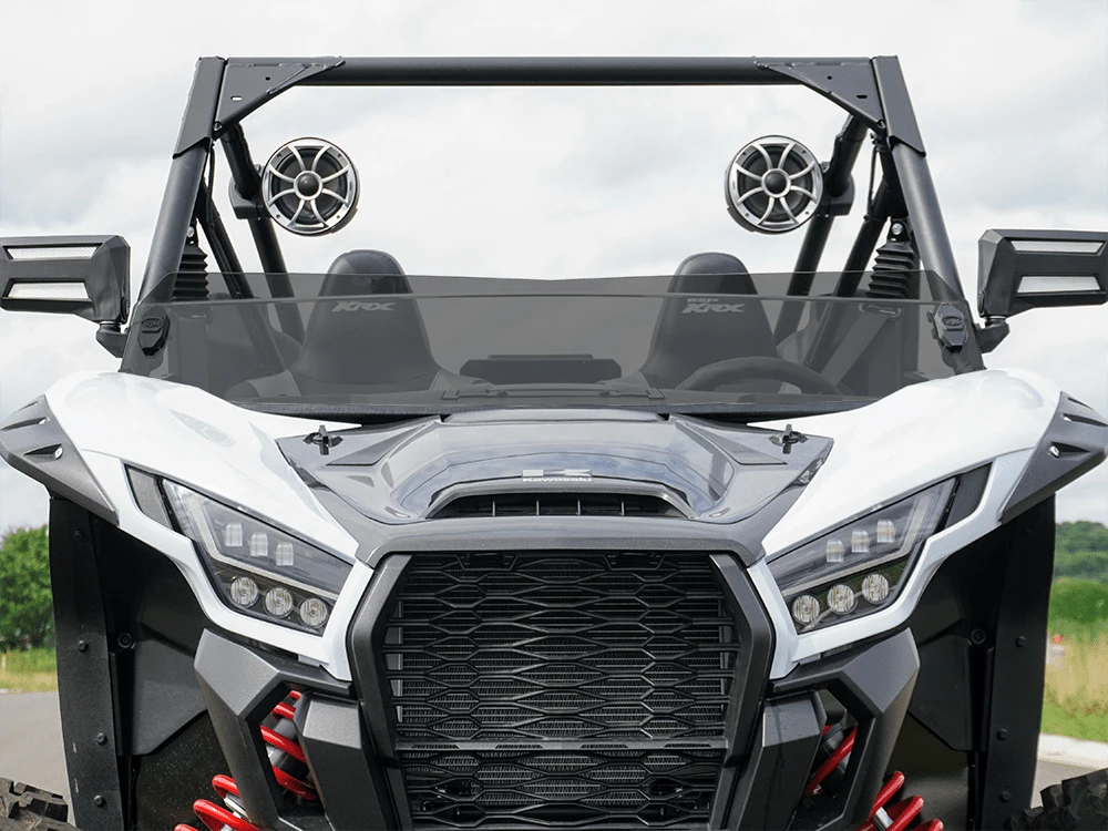 Spike Power Sports Spike Kawasaki KRX TRR Tinted Short Windshield-GP - Image 2