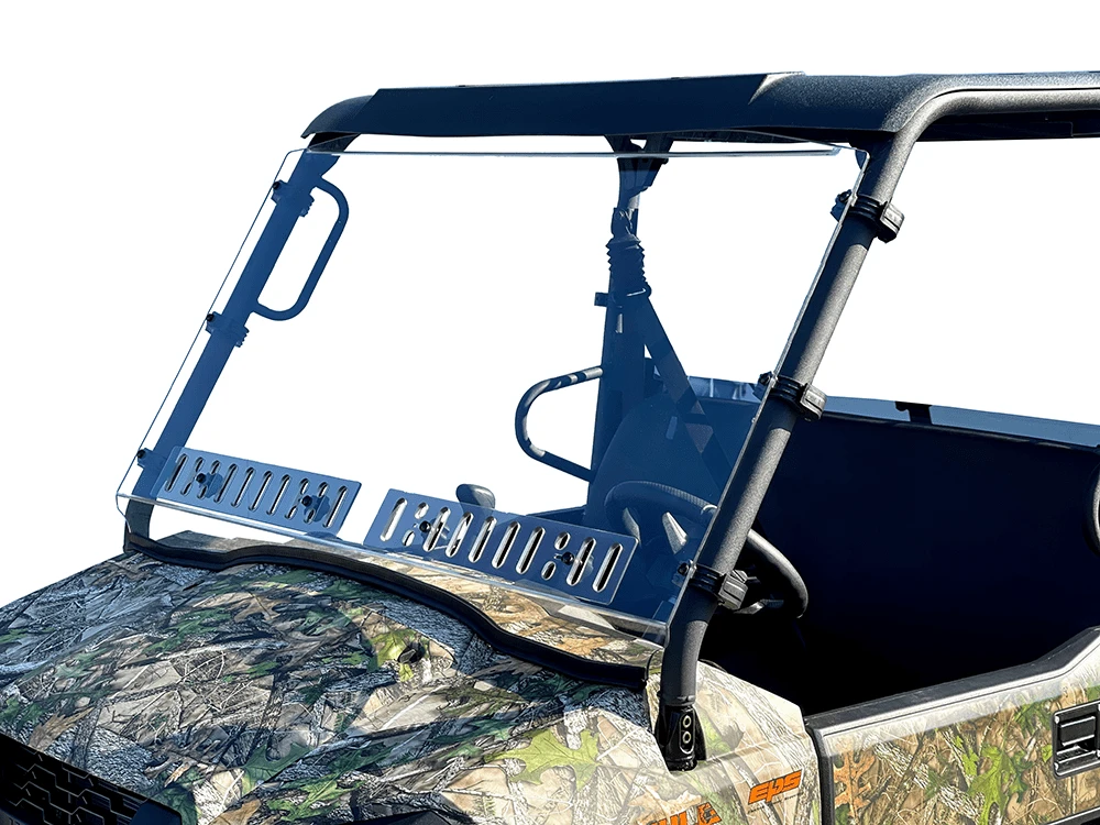Spike Power Sports Spike Kawasaki Mule Pro-MX Full Windshield With Dual Vents-HC
