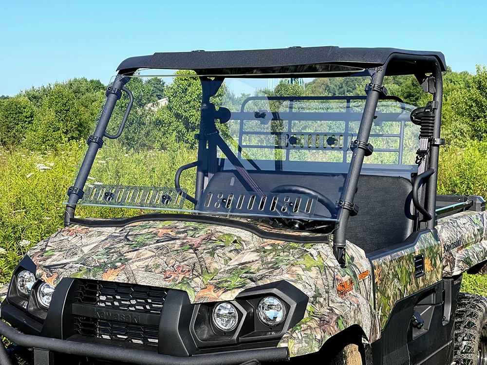 Spike Power Sports Spike Kawasaki Mule Pro-MX Full Windshield With Dual Vents-HC - Image 2