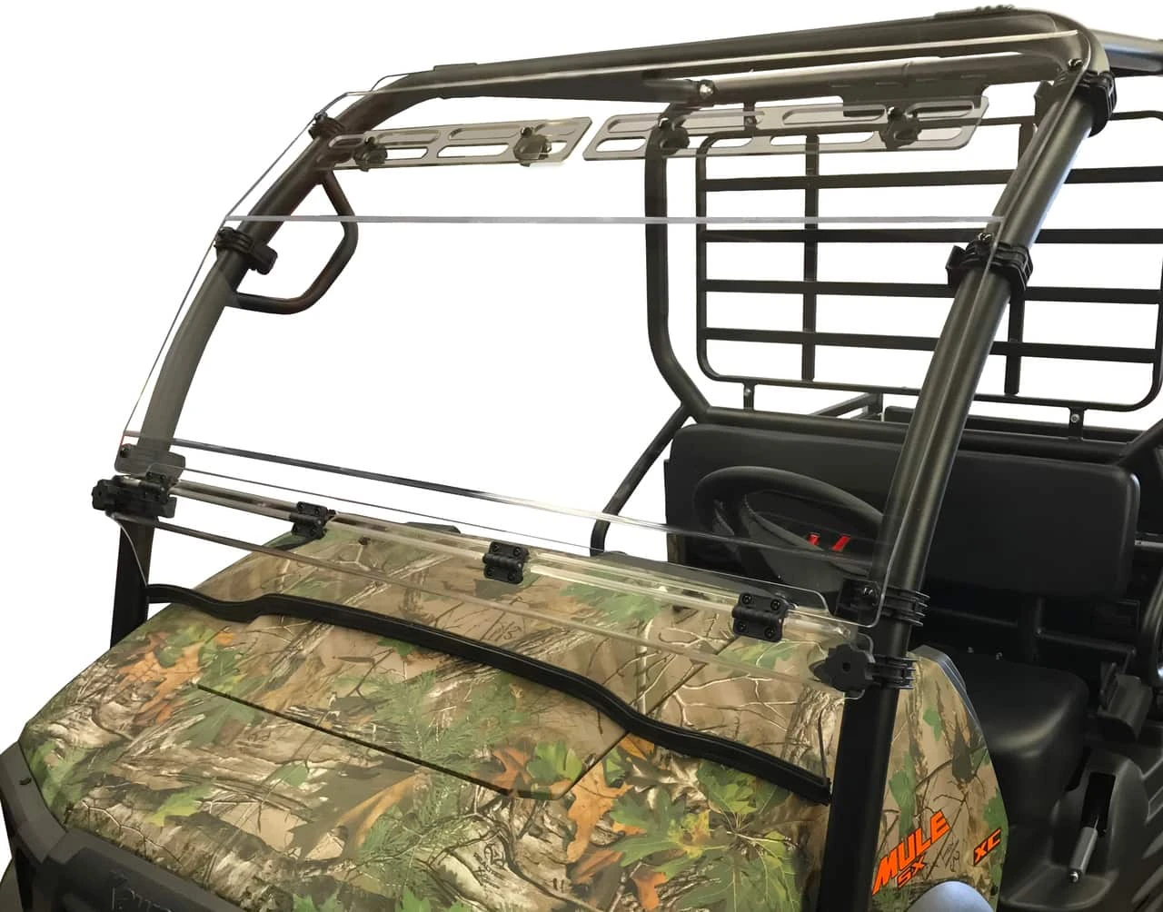 Spike Power Sports Spike Kawasaki Mule SX Hinged Windshield W/Upper Vents-HC 1 Spike Power Sports Spike Kawasaki Mule SX Hinged Windshield W/Upper Vents-HC