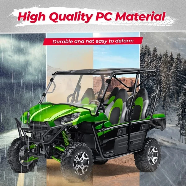 Kemimoto Kawasaki Teryx 4 750/800 4 Front Full Windshield Fit - Image 4