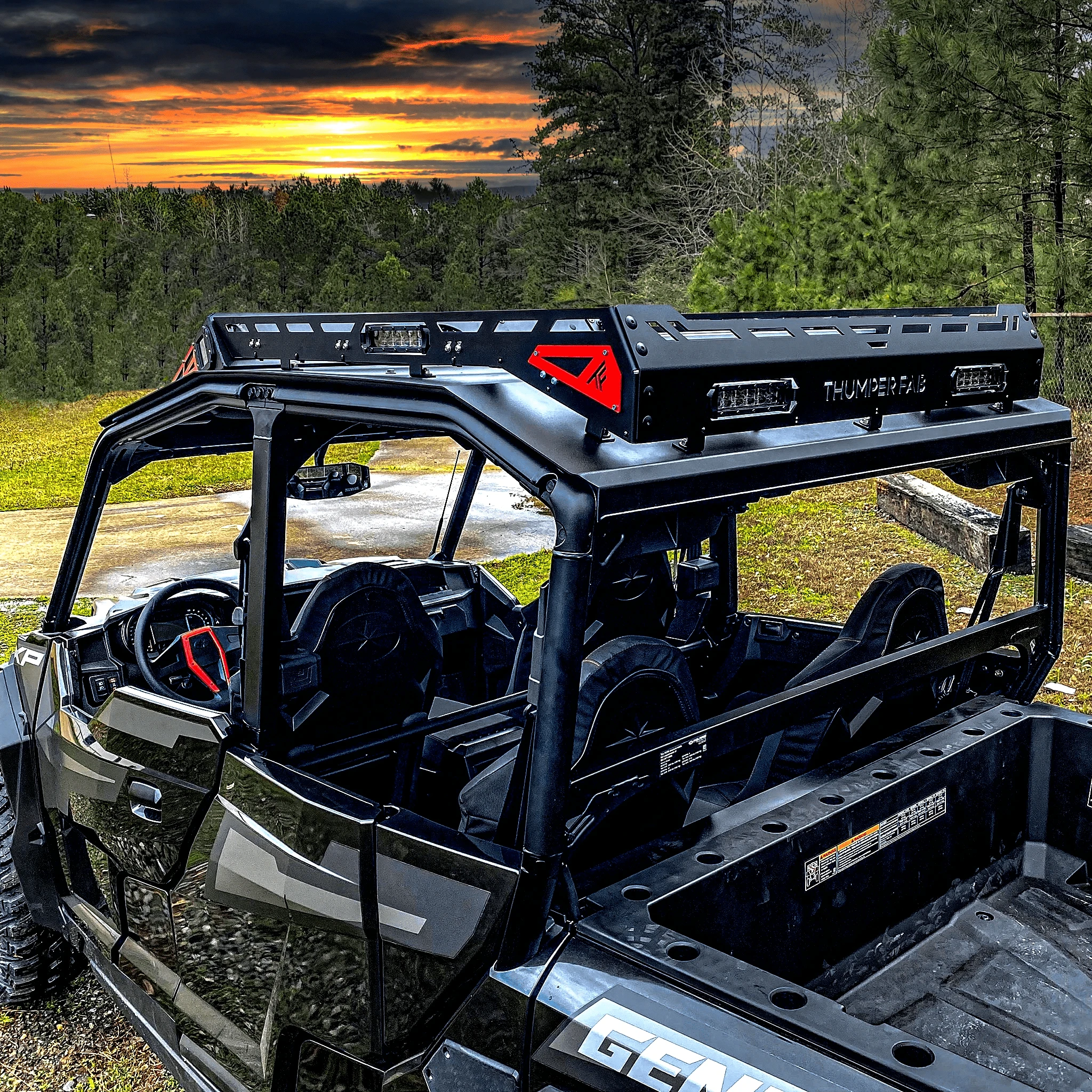 Thumper Fab Ranger Crew Level 3 Aluminum Roof With Rockford Fosgate Audio With Subwoofer And 360 Light Package - Image 10