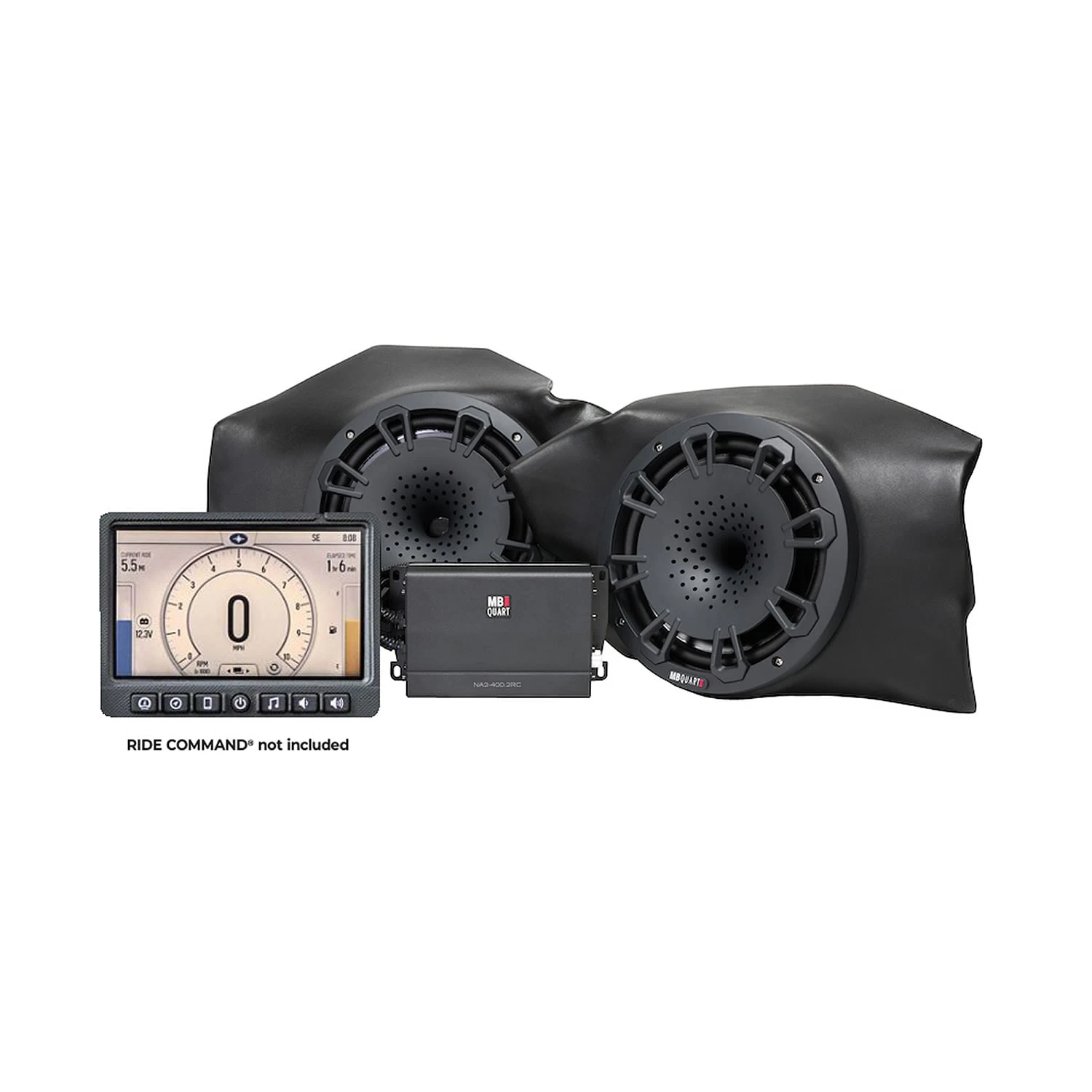 MB Quart MBQR-STG2-RC-1 400-watt STAGE 2 Polaris RZR Tuned System Designed For RIDE COMMAND
