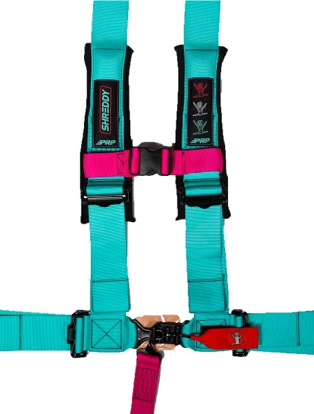 PRP Seats PRP X Shreddy 5.3 Harness - Teal & Pink