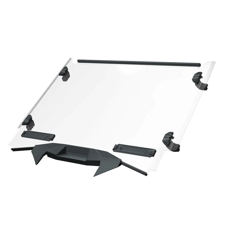 Polaris RZR Pro R 2 Seat Lock & Ride Full Vented Windshield - Hard Coat Polycarbonate - Image 2