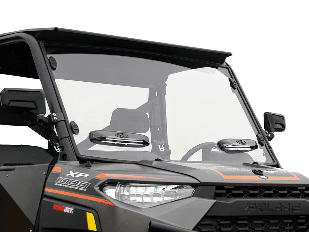 Spike Power Sports Spike Polaris Ranger Full Size (Pro-Fit) Venting Windshield With TRR (Tool-Less-Rapid-Release) Mounting System