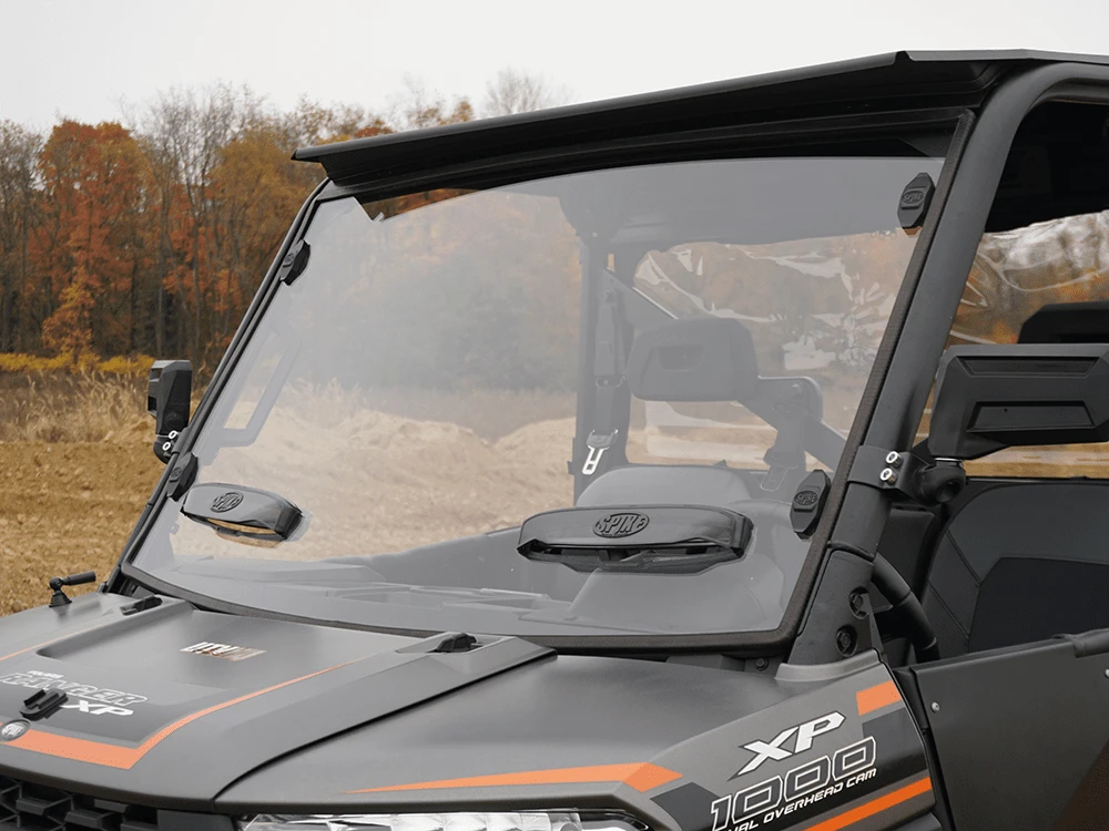 Spike Power Sports Spike Polaris Ranger Full Size (Pro-Fit) Venting Windshield With TRR (Tool-Less-Rapid-Release) Mounting System - Image 14