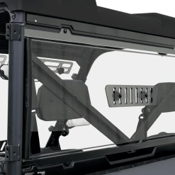 Spike Power Sports Spike Polaris Ranger Full-Size (Pro-Fit Cage) Venting Rear Windshield-Hard Coated