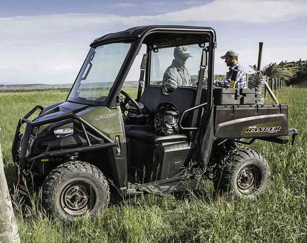 Polaris Ranger Lock & Ride Full Glass Windshield - Image 4