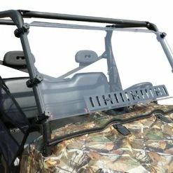 Spike Power Sports Spike Polaris Ranger Mid-Size (Round Tubing) Full Vented Windshield W/Hardcoat
