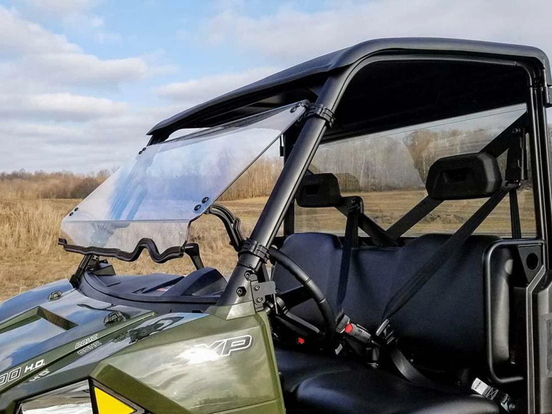 Spike Power Sports Spike Polaris Ranger (Pro-Fit) Full Size Tilting Scratch Resistant Windshield - Image 4