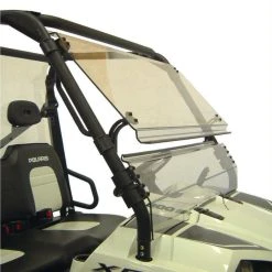 Spike Power Sports Spike Polaris Ranger (Round Tube) Full Size Tilting Scratch Resistant Windshield