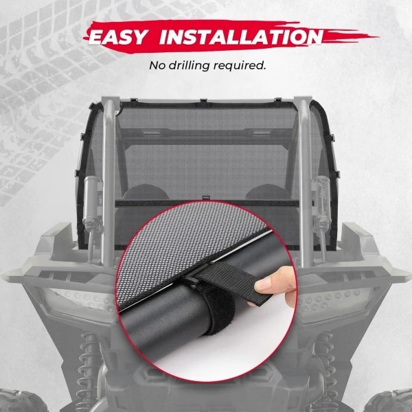 Kemimoto Polaris RZR XP/XP 4 1000/Turbo Rear Window Net Soft Mesh - Image 3