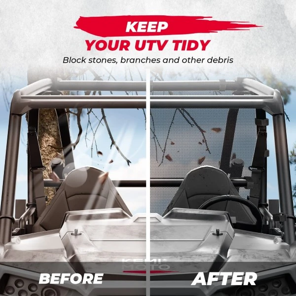Kemimoto Polaris RZR XP/XP 4 1000/Turbo Rear Window Net Soft Mesh - Image 6