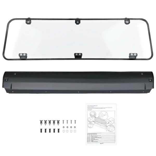 Kemimoto Polaris General 1000 / 4 2016-2023 UTV Rear Window Windshield Clear - Image 9