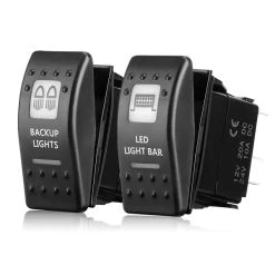 Kemimoto 5Pin Rocker Switch Toggle - Led Light Bar & Backup Lights