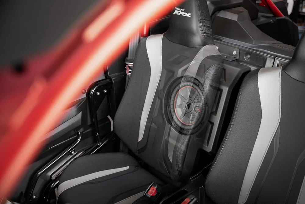 SSV Works 10in Subwoofer Enclosure - 2020-2023 Kawasaki KRX1000 2-Seater - Image 2