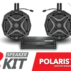 SSV Works 2-Speaker Cage-Mounted Plug-&amp;-Play System For Ride Command - 2019-2022 Polaris RZR