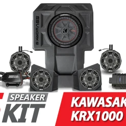 SSV Works 5-Speaker Kicker Audio-Kit - 2020-2023 Kawasaki KRX1000 2-Seater