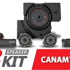 SSV Works Complete Kicker 3-Speaker Plug-and-Play System - 2017-2023 Can-Am X3