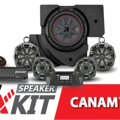 SSV Works Complete Kicker 5-Speaker Phase X Plug-and-Play System - 2017-2023 Can-Am X3